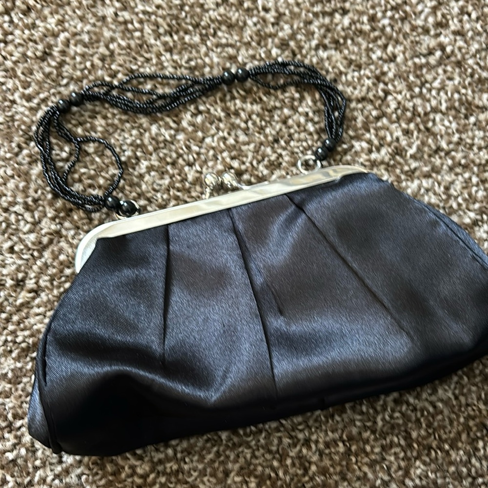 Black evening bag